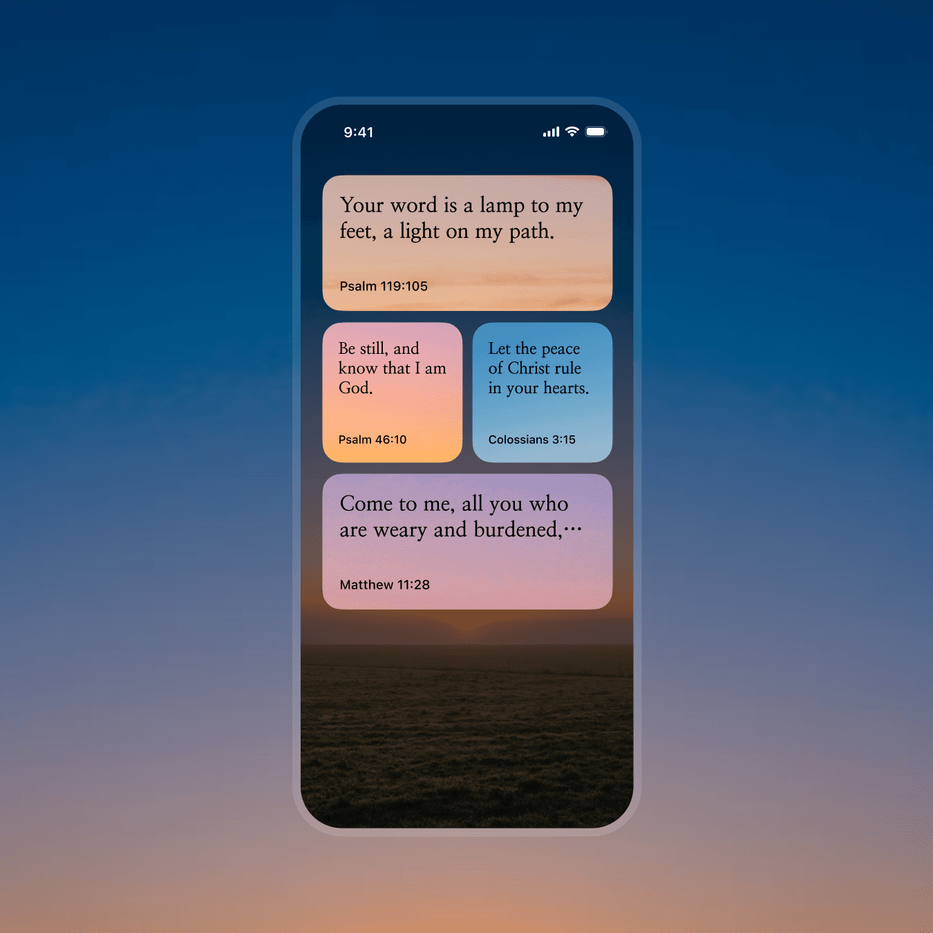 Godswill Bible app - Bible verse widgets for home screen